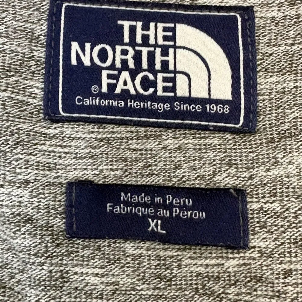 The North Face Sweatshirt Mens XL Gray Crew Pullover Heather Outdoor Cotton